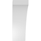 Ekena Millwork 3 1/2-in. W x 6-in. D x 10-in. H Thorton Architectural Grade PVC Knee Brace BRCP035X06X10THR - alternate 5